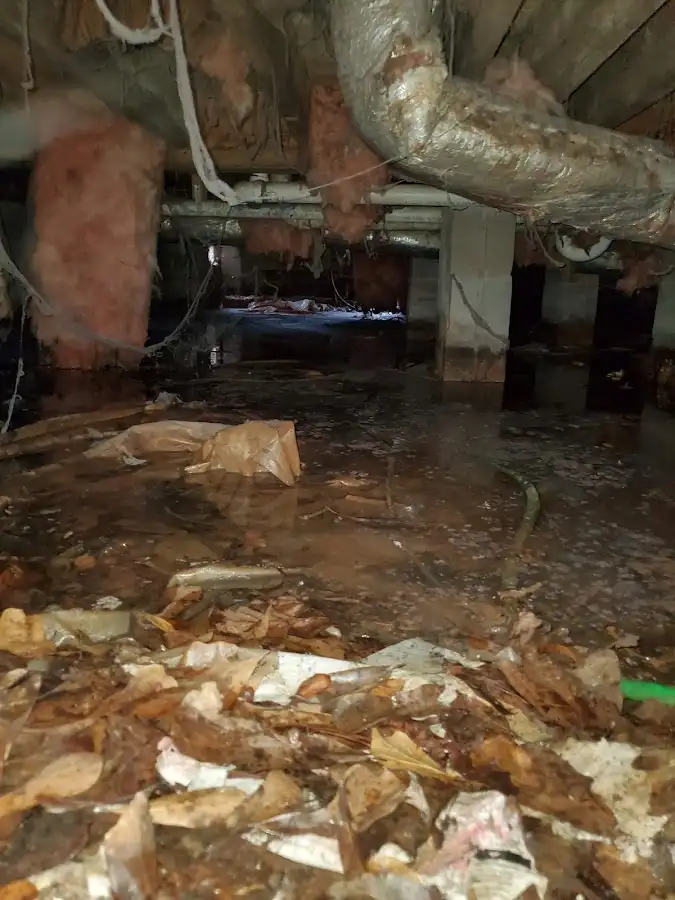 Crawl space flood assessment for Commercial Water Damage Restoration in Brooksville
